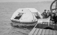 AP1-88 hovercraft with SAS undergoing lifeboat trials